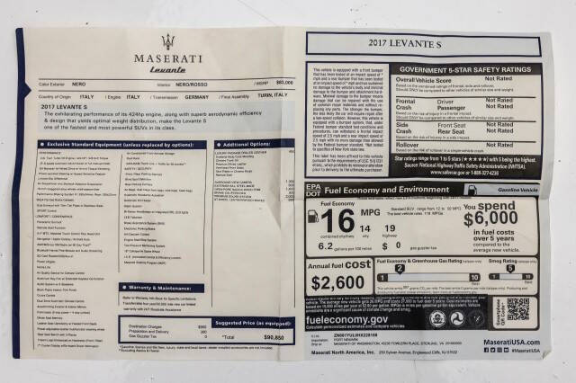 2017 Maserati Levante S