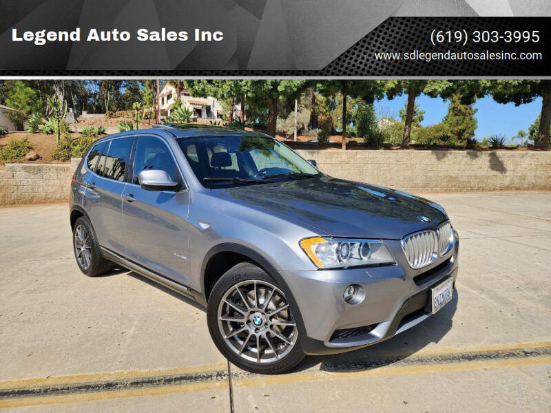 2014 BMW X3 for sale at Legend Auto Sales Inc in Lemon Grove CA