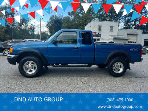 2001 Ford Ranger for sale at DND AUTO GROUP in Belvidere NJ