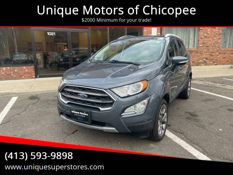 2019 Ford EcoSport for sale at Unique Motors of Chicopee in Chicopee MA