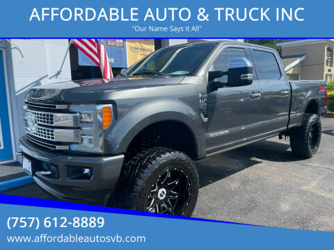 2017 Ford F-250 Super Duty for sale at AFFORDABLE AUTO & TRUCK INC in Virginia Beach VA