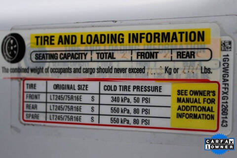 2016 Chevrolet Express 2500