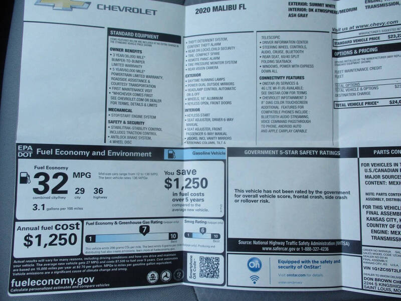 2020 Chevrolet Malibu LS Fleet