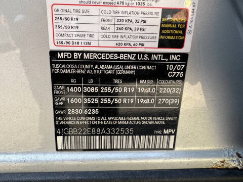 2008 Mercedes-Benz M-Class ML 320 CDI