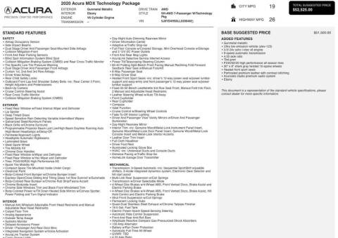 2020 Acura MDX SH-AWD w/Tech