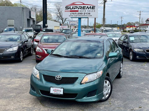 2010 Toyota Corolla for sale at Supreme Auto Sales in Chesapeake VA