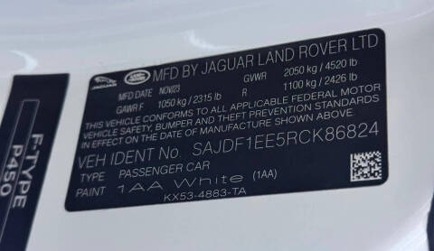 2024 Jaguar F-TYPE P450 R-Dynamic