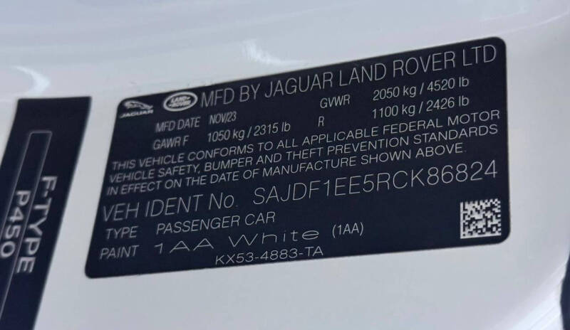 2024 Jaguar F-TYPE P450 R-Dynamic