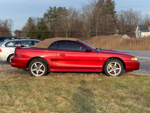 1998 Ford Mustang SVT Cobra for sale at Saratoga Motors in Gansevoort NY