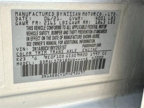 2021 Nissan Sentra SV