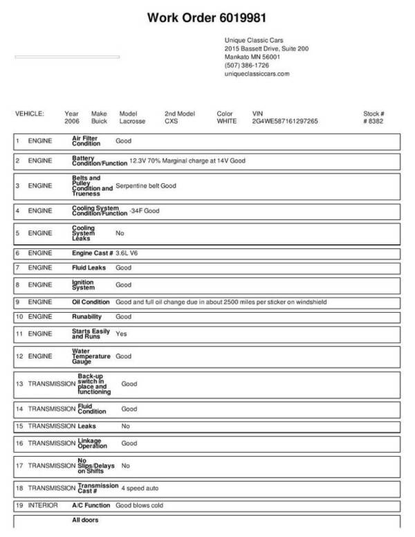 2006 Buick LaCrosse CXS