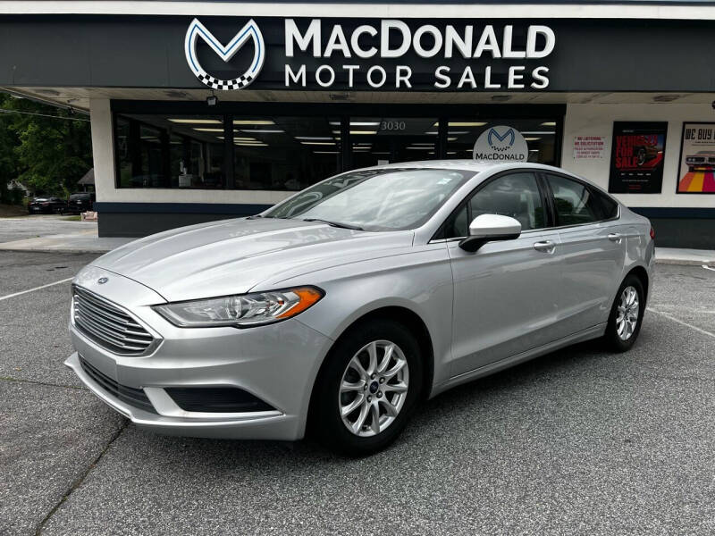 2017 Ford Fusion for sale at MacDonald Motor Sales in High Point NC