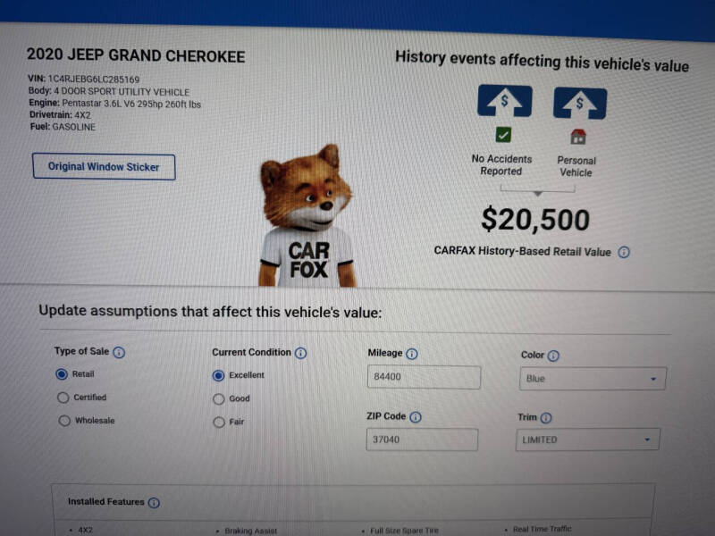 2020 Jeep Grand Cherokee Limited