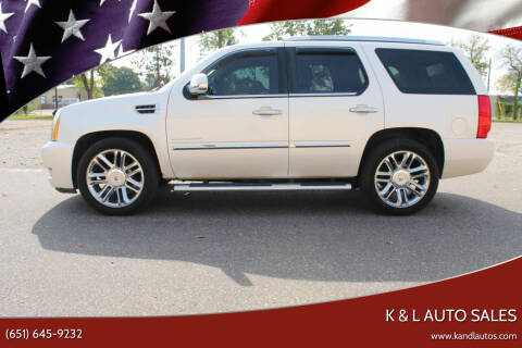 2011 Cadillac Escalade for sale at K & L Auto Sales in Saint Paul MN