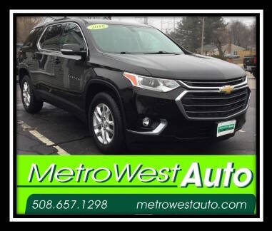 2018 Chevrolet Traverse for sale at Metro West Auto in Bellingham MA