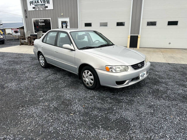 2001 Toyota Corolla for sale at PEAK VIEW MOTORS in Mount Crawford, VA