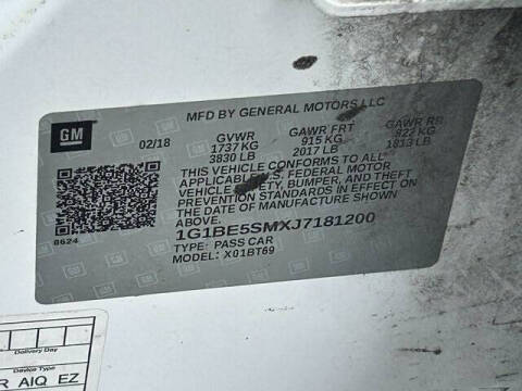 2018 Chevrolet Cruze LT Auto