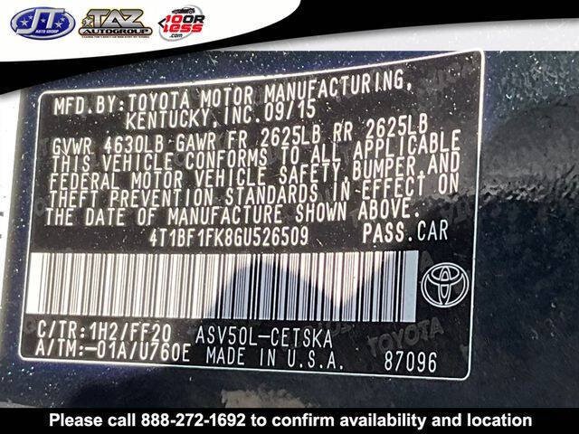 2016 Toyota Camry SE