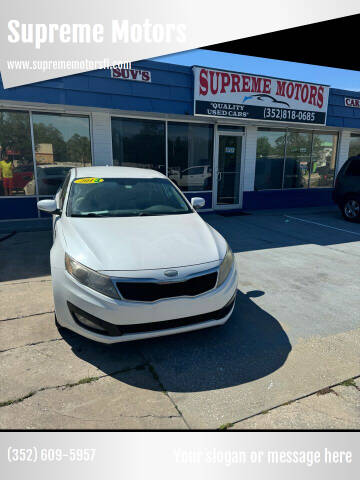 2013 Kia Optima for sale at Supreme Motors in Leesburg FL