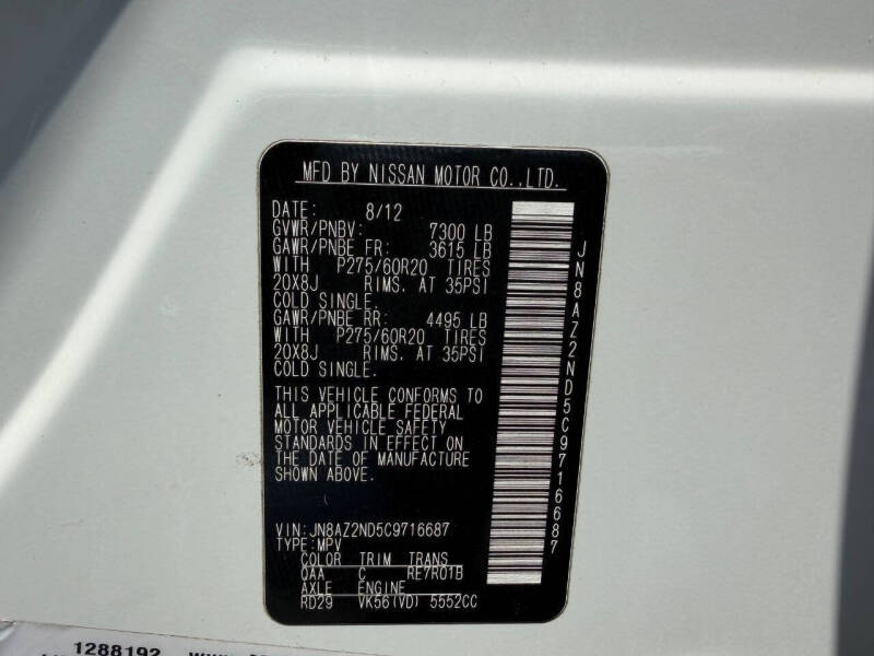 2012 Infiniti QX56