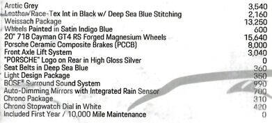 2023 Porsche 718 Cayman GT4 RS