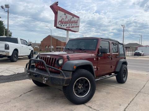 2008 Jeep Wrangler Unlimited for sale at Southwest Car Sales in Oklahoma City OK