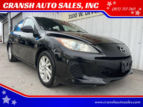 2013 Mazda MAZDA3 for sale at CRANSH AUTO SALES, INC in Arlington TX