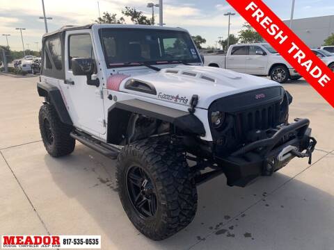2017 Jeep Wrangler for sale at Meador Dodge Chrysler Jeep RAM in Fort Worth TX