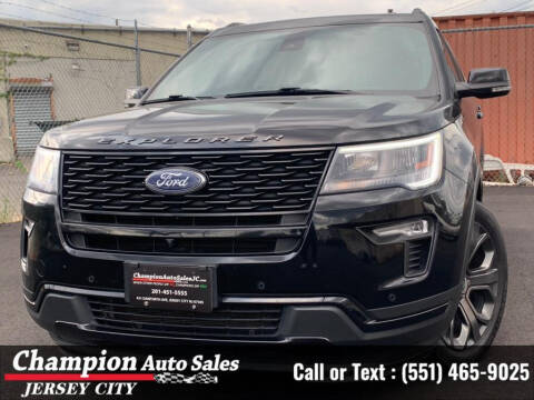 2018 Ford Explorer for sale at CHAMPION AUTO SALES OF JERSEY CITY in Jersey City NJ