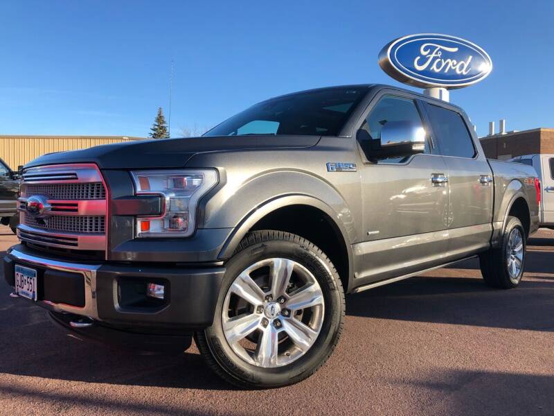 Used 2015 Ford F-150 Platinum with VIN 1FTEW1EG7FFB92166 for sale in Windom, Minnesota