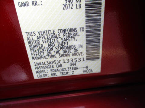 2018 Nissan Altima 2.5 S