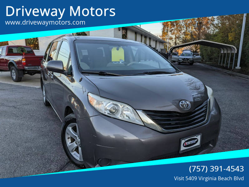 2013 Toyota Sienna for sale at Driveway Motors in Virginia Beach VA