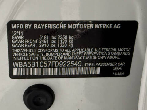 2015 BMW 5 Series 535i