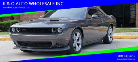 2018 Dodge Challenger for sale at K & O AUTO WHOLESALE INC in Jacksonville FL