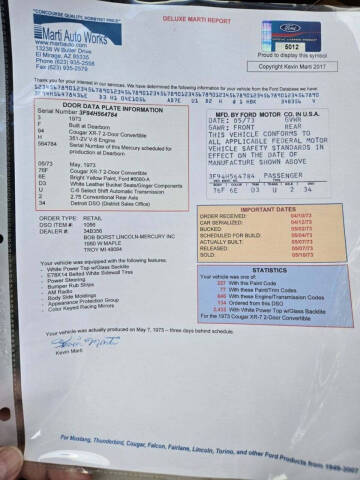 1973 Mercury Cougar
