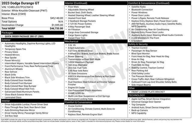2023 Dodge Durango GT