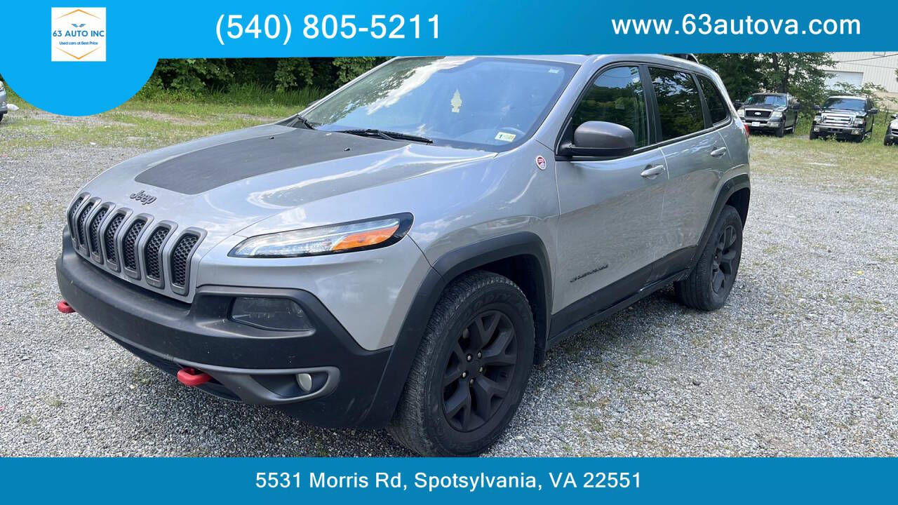 2015 Jeep Cherokee for sale at 63 Auto Inc in Spotsylvania, VA