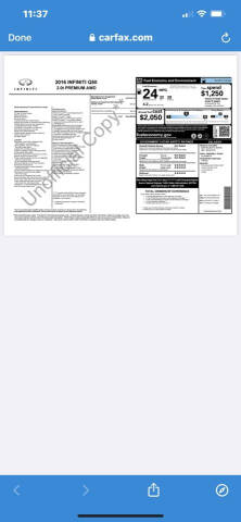 2016 Infiniti Q50 2.0T Premium