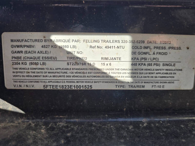 2014 Felling FT10E