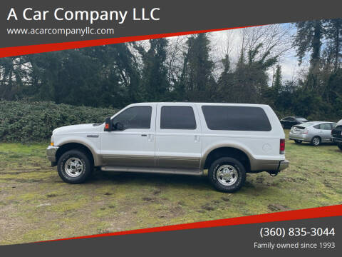 2002 Ford Excursion for sale at A Car Company LLC in Washougal WA