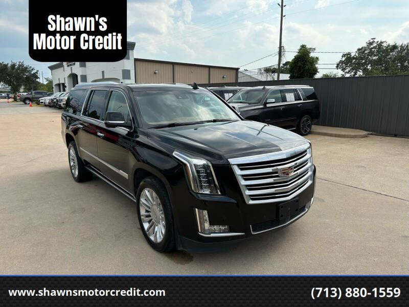 2015 Cadillac Escalade ESV for sale at Shawn's Motor Credit in Houston TX