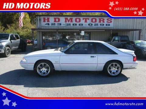 1990 Ford Mustang for sale at HD MOTORS in Kingsport TN