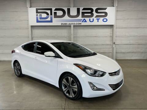 2016 Hyundai Elantra for sale at DUBS AUTO LLC in Clearfield UT