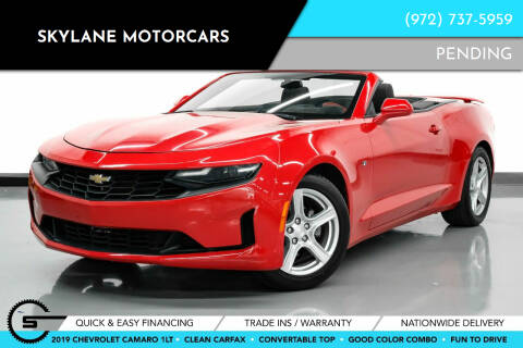 2019 Chevrolet Camaro for sale at Skylane Motorcars in Carrollton TX