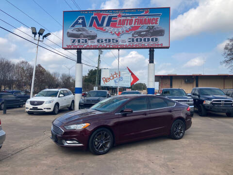 2018 Ford Fusion for sale at ANF AUTO FINANCE in Houston TX