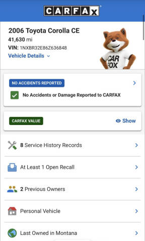 2006 Toyota Corolla LE