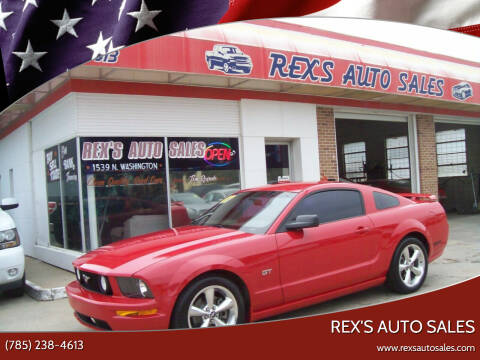 2007 Ford Mustang for sale at Rex's Auto Sales in Junction City KS