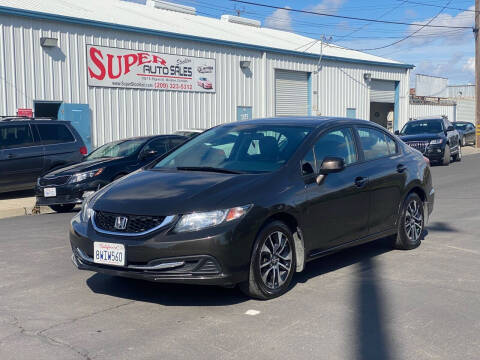 2013 Honda Civic for sale at SUPER AUTO SALES STOCKTON in Stockton CA