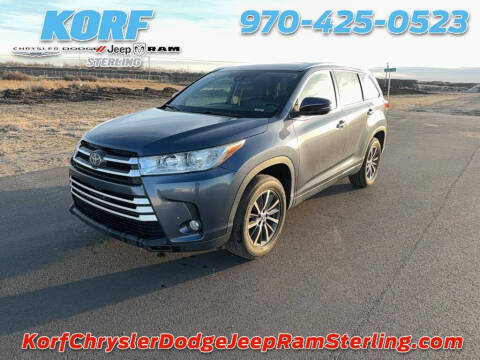 2017 Toyota Highlander for sale at Tony Peckham @ Korf Motors in Sterling CO