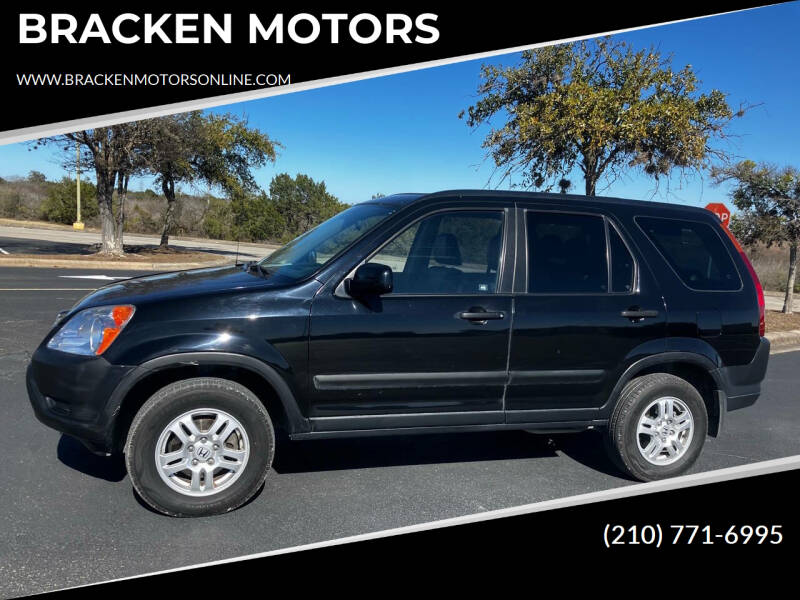 2002 Honda CR-V for sale at BRACKEN MOTORS in San Antonio TX